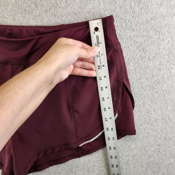 Zyia Active Shorts Womens XXL Red Brief Zip Pocket Drawstring Running Training - Picture 10 of 13